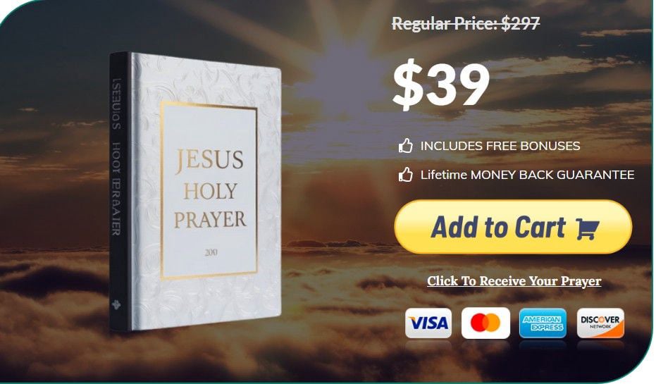 Jesus Holy Prayer-add to cart